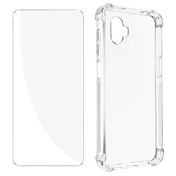 Avizar Pack Protection Samsung Xcover 6 Pro Coque Renforcée + Verre Trempé Transparent