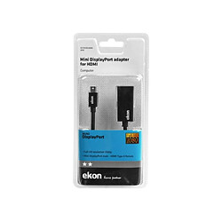 EKON Adaptateur HDMI / HDMI Adaptateur Mini DisplayPort - HDMI femelle