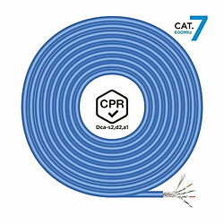 Avis Câble Réseau Rigide FTP 7ème Catégorie Aisens AWG23 Bleu 100 m