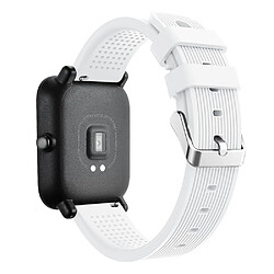 Bracelet en silicone Bande blanc pour votre Xiaomi Amazfit GTS/Amazfit Bip Lite