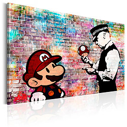 Artgeist Tableau - Banksy: Colourful Brick [120x80]