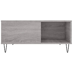 Acheter vidaXL Table basse sonoma gris 80x80x36,5 cm bois d'ingénierie