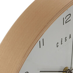 Horloge Murale Alexandra House Living Blanc Marron Bois 32 x 4 x 32 cm