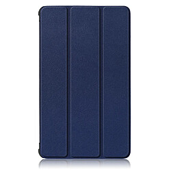 Etui en PU avec support tri-pliure bleu pour votre Lenovo Tab M7 TB-7305F