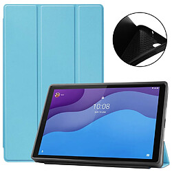 Etui en PU + TPU texture de la litch souple avec support triple bleu ciel pour votre Lenovo Tab M10 HD Gen 2 TB-X306