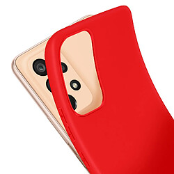 Avis Avizar Coque Samsung Galaxy A53 5G Silicone Finition Soft-touch Anti-traces Rouge