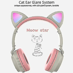 Universal ZW-028 casque bluetooth sans fil pour chat lumineux