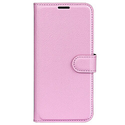 Etui en PU texture litchi, rose pour votre Vivo iQOO 9 Pro