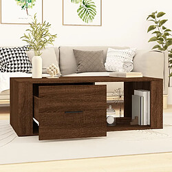 Avis Maison Chic Tabls basse,Table Console pour salon Chêne marron 100x50,5x35 cm Bois d'ingénierie -MN15348