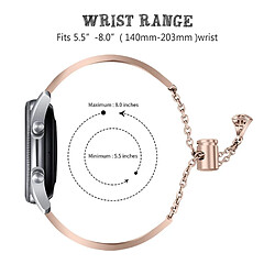 Bracelet en métal forme de couronne évidée, sangle coulissante réglable, or pour votre Samsung Gear S3 Classic/S3 Frontier