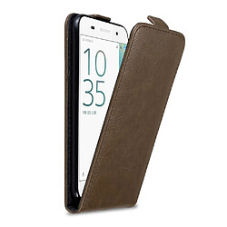 Cadorabo Coque Sony Xperia E5 Etui en Marron