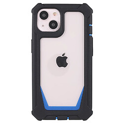 Coque en TPU + acrylique détachable 2-en-1 noir/bleu pour votre iPhone 13 6.1 pouces