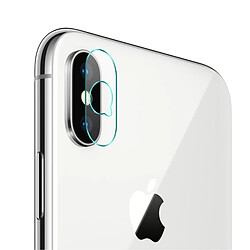 Wewoo Verre trempé Transparent pour iPhone X 0.2mm Caméra Arrière Protecteur D'objectif Doux Film de Protection 2 PCS