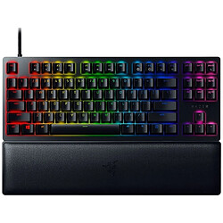 Clavier à commutateur optique linéaire Razer Huntsman V2 Tkl Rgb (rouge) Us noir