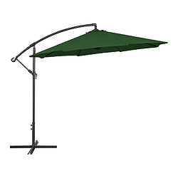 Helloshop26 Parasol déporté - vert - rond - diamètre 300 cm - inclinable 14_0007598