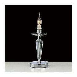 Luminaire Center Lampe de Table Renzo 1 Ampoule chrome poli/cristal