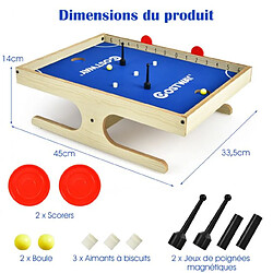 Acheter Helloshop26 Jeu de table jeu de société magnétique pour 2 joueurs mini baby-foot avec 2 boules et 2 poignées 45 x 33,5 x 14 cm 20_0008655