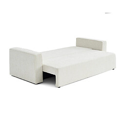 Bestmobilier Topaze - canapé 3 places - convertible avec coffre - en tissu velours relief