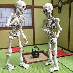 Acheter Universal Halloween Movable Skeleton Human Model Skull Full Full Body Mini Figure Toy