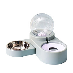 Universal Animaux de compagnie Eau pour chiens Alimentation pour éleveurs Distributeur automatique Récipient à bulles d'eau de 1,8 litre Bol en acier inoxydable Boisson pour manger Nourriture pour chiens