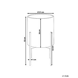 Avis BELIANI Cache-pot ALATUM Métal 31 cm