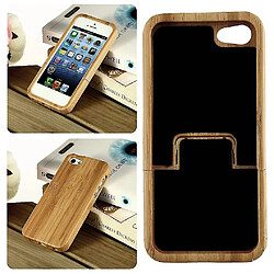 Universal Protecteur de couverture de couverture de dossier dur en bois en bois dur pour le bambou pour Apple iPhone 5 5S