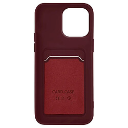 Avizar Coque iPhone 14 Pro Max Silicone Souple Porte-carte violet