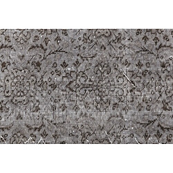 Vidal Tapis de laine 226x117 gris Ultra Vintage pas cher