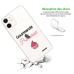 Avis Coque iPhone 12 mini souple transparente Gourmande mais princesse Motif Ecriture Tendance Evetane