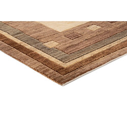 Vidal Tapis de laine 193x154 brun Juma