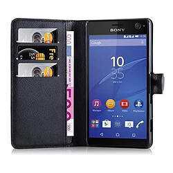 Cadorabo Coque Sony Xperia C4 Etui en Noir