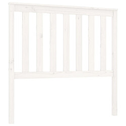 Maison Chic Tête de lit moderne pour chambre - Décoration de lit Blanc 106x6x101 cm Bois massif de pin -MN88580