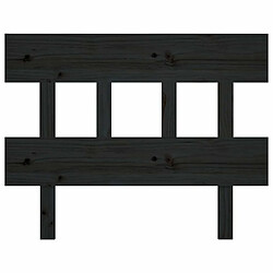 Avis Maison Chic Tête de lit scandinave,Meuble de chambre Noir 103,5x3x81 cm Bois massif de pin -MN69110