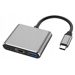 GUPBOO ADAPTATEUR ADAPTATEUR HUB 3EN1 USB-C HDMI 4K MACBOOK,JL1831