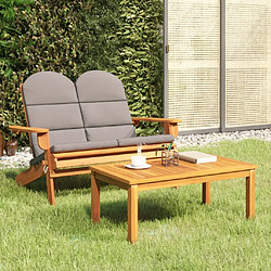 vidaXL Ensemble de salon de jardin Adirondack 2 pcs bois acacia solide