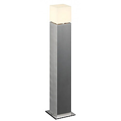 Slv SQUARE POLE 90, borne extérieure, alu brossé, E27 max. 20W, IP44