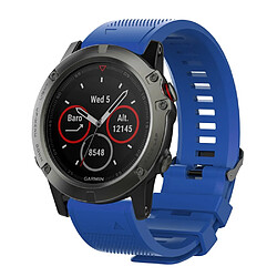 Avis Bracelet en silicone souple bleu clair pour votre Garmin Fenix 6X/6X Pro/Fenix 5X/Fenix 5X Plus 26mm