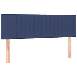 Maison Chic Lot de 2 Têtes de lit design Bleu pour chambre - Décoration de lit 72x5x78/88 cm Tissu -MN44961