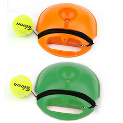 Wewoo Ballon pour débutant, couleur aléatoire Entraîneur de tennis Set Rebound Plinthe Self-study Pratique Outil de formation Équipement Sport Exercice