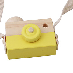 Acheter mini mignon en bois caméra artisanat jouets bébé enfants enfants chambre décor jaune