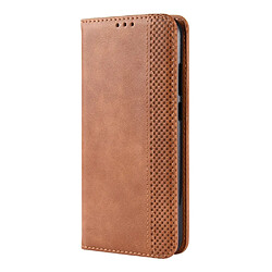 Avis Wewoo Housse Coque Boucle magnétique rétro Crazy Horse Texture en cuir à rabat horizontal pour Huawei Y6 Pro 2019avec support et fentes cartes et cadre photo marron