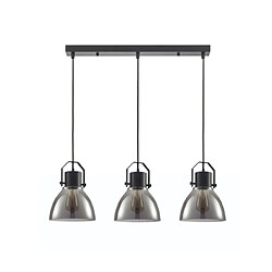 Luminaire Center Suspension Darlena Acier Noir