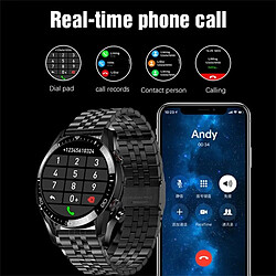 Universal Smartwatch Homme Full Touch Sport Fitness Watch IP68 Imperméable Bluetooth pour IOS Smartwatch Homme | Smartwatch (Noir)