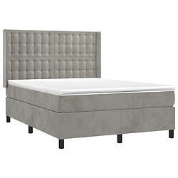 Acheter Sommier à lattes,Cadre à lattes de lit pour Adulte matelas et LED Gris clair 140x200 cm -MN56837