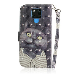 Avis Wewoo Coque Fashion Etui en cuir à rabat avec dessin couleur 3D et fentes pour cartes et porte-cartes Huawei Mate 20 X Embrace Cat