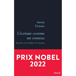 L'écriture comme un couteau : entretien avec Frédéric-Yves Jeannet