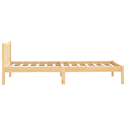 Acheter vidaXL Cadre de lit sans matelas bois massif