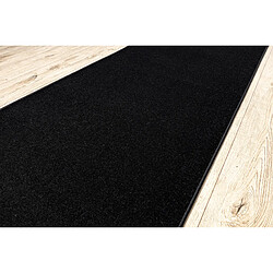 Acheter RUGSX Tapis de couloir KARMEL plaine, une couleur noir 200 cm 200x240 cm