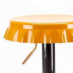 Acheter Superstool Tabouret haut bar et cuisine forme de capsule de bouteille design moderne Dallas | Jaune