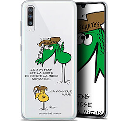 Caseink Coque Pour Samsung Galaxy A70 (6.7 ) [Gel HD Collection Les Shadoks ? Design Le Partage - Souple - Ultra Fin - Imprimé en France]